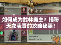 如何成為武林霸主？揭秘天龍表哥的攻略秘籍！