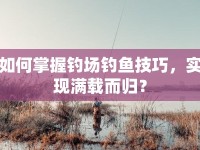 如何掌握釣場釣魚技巧，實現(xiàn)滿載而歸？