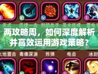 兩攻略周，如何深度解析并高效運用游戲策略？