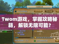 Twom游戲，掌握攻略秘籍，解鎖無(wú)限可能？