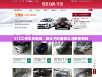 273二手車交易網(wǎng)，陽光下的陰影與消費(fèi)者警醒