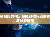 一財(cái)金融曝光揭示金融科技行業(yè)的透明度與監(jiān)管挑戰(zhàn)