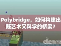 Polybridge，如何構(gòu)建出既藝術(shù)又科學(xué)的橋梁？