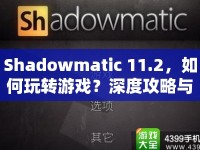 Shadowmatic 11.2，如何玩轉(zhuǎn)游戲？深度攻略與玩法指南來襲！