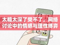 太粗太深了受不了，網(wǎng)絡(luò)討論中的情感與理性博弈