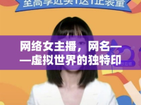 網(wǎng)絡(luò)女主播，網(wǎng)名——虛擬世界的獨特印記
