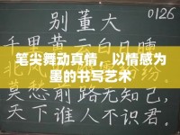 筆尖舞動(dòng)真情，以情感為墨的書寫藝術(shù)