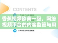 香蕉視頻歐美一級(jí)，網(wǎng)絡(luò)視頻平臺(tái)的內(nèi)容監(jiān)管與用戶需求