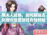 蔡夫人攻略，如何解鎖古風(fēng)模擬經(jīng)營游戲的獨(dú)特魅力？