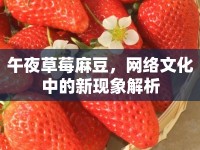 午夜草莓麻豆，網(wǎng)絡(luò)文化中的新現(xiàn)象解析