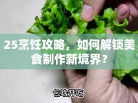 25烹飪攻略，如何解鎖美食制作新境界？