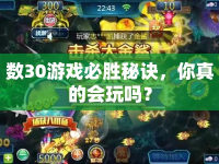 數(shù)30游戲必勝秘訣，你真的會玩嗎？