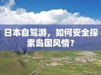 日本自駕游，如何安全探索島國(guó)風(fēng)情？