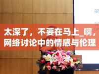 太深了，不要在馬上_啊，網(wǎng)絡(luò)討論中的情感與倫理邊界
