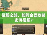 征服之路，如何全面攻略史詩征服？