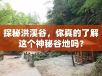探秘洪溪谷，你真的了解這個神秘谷地嗎？