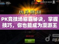 PK競(jìng)技場(chǎng)稱霸秘訣，掌握技巧，你也能成為漫游王者？