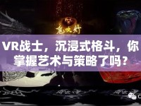 VR戰(zhàn)士，沉浸式格斗，你掌握藝術(shù)與策略了嗎？