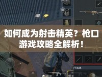 如何成為射擊精英？槍口游戲攻略全解析！