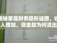 揭秘家庭財(cái)務(wù)隱形謎團(tuán)，收入增加，現(xiàn)金卻為何流出？