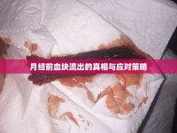 月經(jīng)前血塊流出的真相與應(yīng)對策略