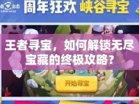 王者尋寶，如何解鎖無盡寶藏的終極攻略？