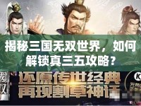 揭秘三國(guó)無(wú)雙世界，如何解鎖真三五攻略？