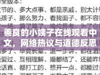 善良的小姨子在線觀看中文，網(wǎng)絡(luò)熱議與道德反思