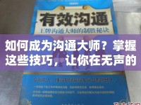 如何成為溝通大師？掌握這些技巧，讓你在無聲的挑戰(zhàn)中脫穎而出！