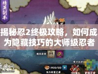 揭秘忍2終極攻略，如何成為隱藏技巧的大師級(jí)忍者？