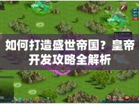 如何打造盛世帝國？皇帝開發(fā)攻略全解析
