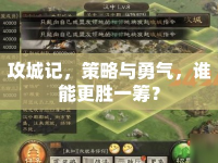 攻城記，策略與勇氣，誰(shuí)能更勝一籌？