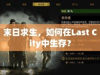 末日求生，如何在Last City中生存？
