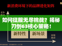 如何征服無盡挑戰(zhàn)？揭秘刀劍63核心策略！