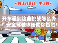 開(kāi)車遇到這些挑戰(zhàn)怎么辦？安全駕駛攻略助你智勝！
