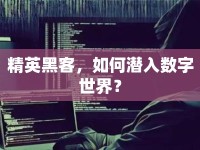 精英黑客，如何潛入數(shù)字世界？