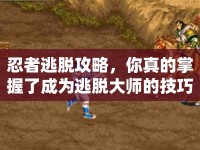 忍者逃脫攻略，你真的掌握了成為逃脫大師的技巧嗎？