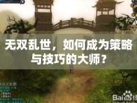 無雙亂世，如何成為策略與技巧的大師？