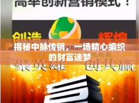 揭秘中脈傳銷，一場精心編織的財富迷夢