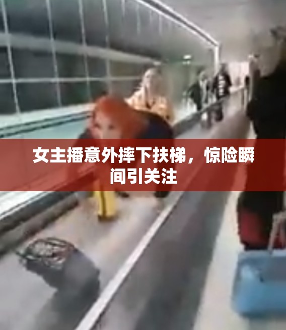 女主播意外摔下扶梯，驚險瞬間引關(guān)注