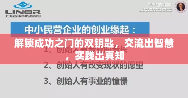 解鎖成功之門的雙鑰匙，交流出智慧，實(shí)踐出真知