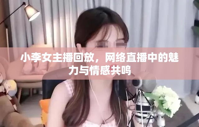 小李女主播回放，網(wǎng)絡(luò)直播中的魅力與情感共鳴