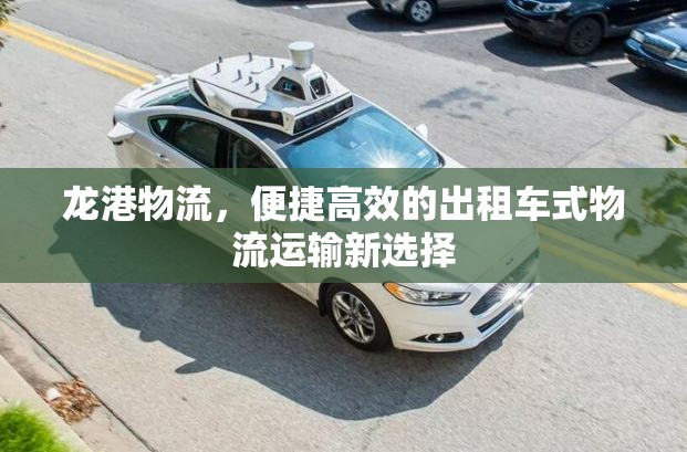 龍港物流，便捷高效的出租車式物流運輸新選擇