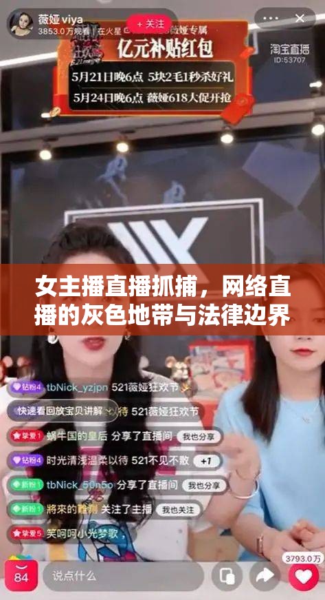 女主播直播抓捕，網絡直播的灰色地帶與法律邊界探討