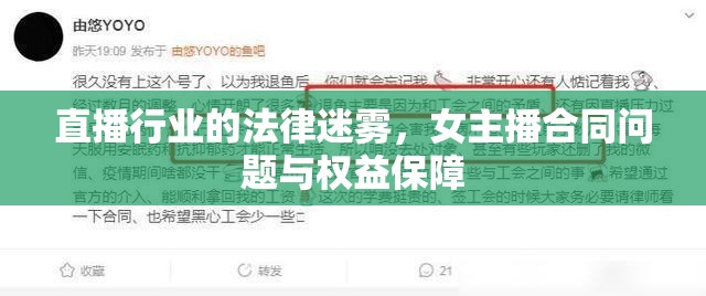 直播行業(yè)的法律迷霧，女主播合同問(wèn)題與權(quán)益保障