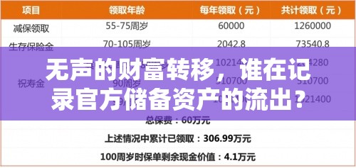 無聲的財富轉移，誰在記錄官方儲備資產的流出？