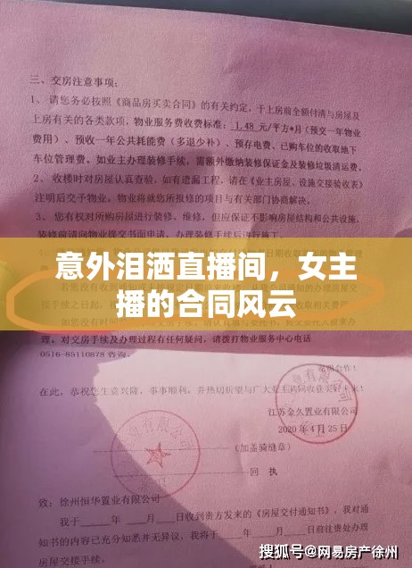 意外淚灑直播間，女主播的合同風(fēng)云