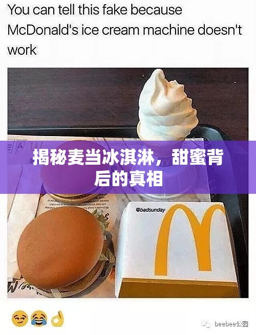 揭秘麥當(dāng)冰淇淋，甜蜜背后的真相