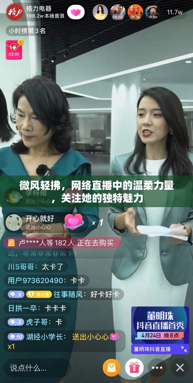 微風輕拂，網(wǎng)絡(luò)直播中的溫柔力量，關(guān)注她的獨特魅力
