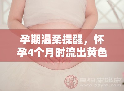 孕期溫柔提醒，懷孕4個月時流出黃色液體的原因與注意事項